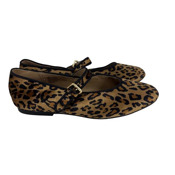 Joie Shoes - Joie Velvet Leopard Mary Jane Flats
